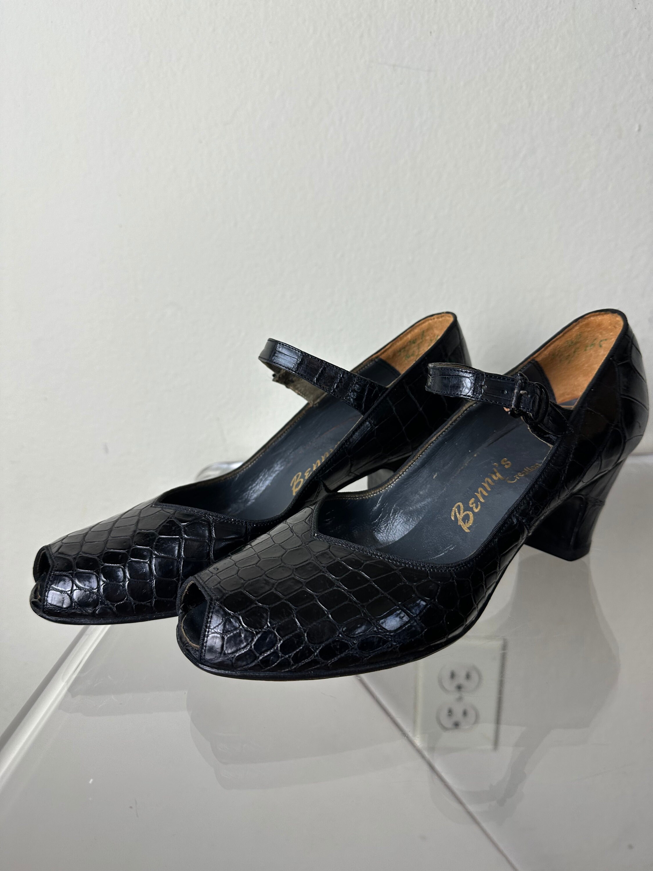 Faux Crocodile Shoes