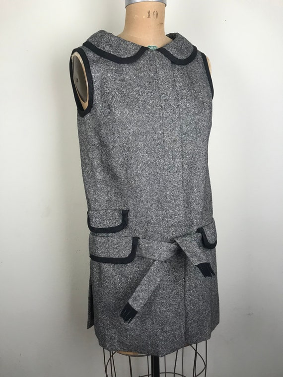Vintage 1960s 60s Tweed vest top Mam’selle by Bet… - image 9