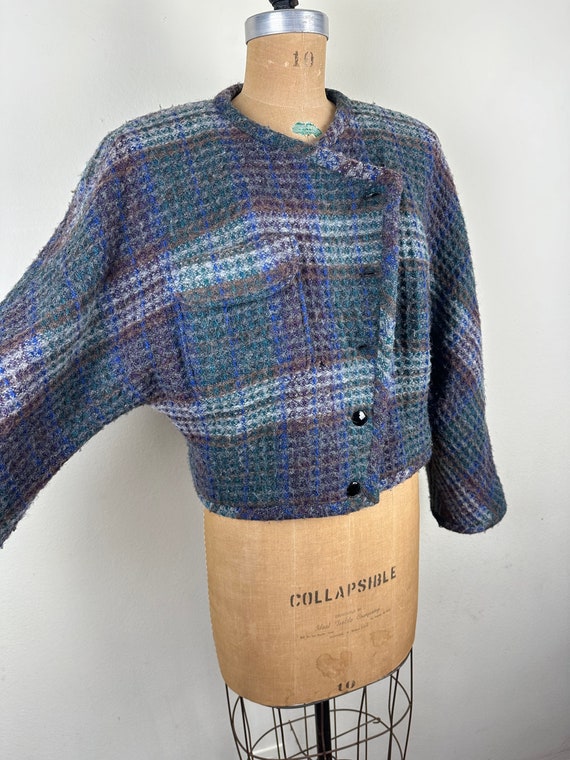 Vintage 1980s 80s Emanuel Ungaro wool and mohair … - image 4