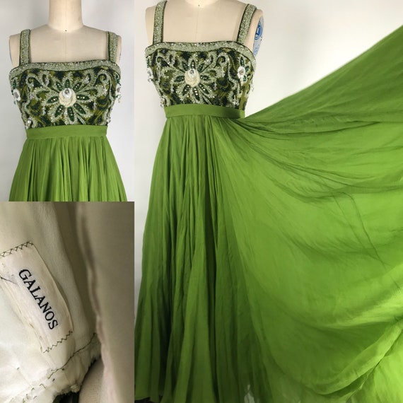 Vintage 1950's James Galanos evening gown