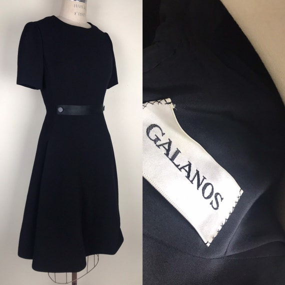 James Galanos 1960s little black dress