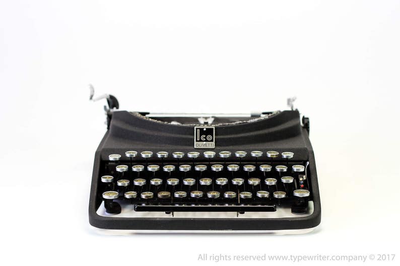 OLIVETTI ICO MP1 perfectly working vintage typewriter gift for a writer Professionally Serviced