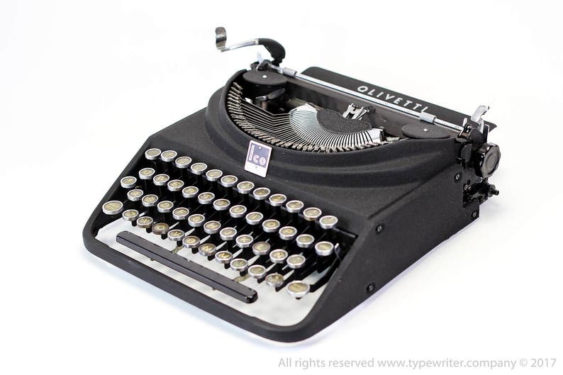 OLIVETTI ICO MP1 perfectly working vintage typewriter gift for a writer Professionally Serviced