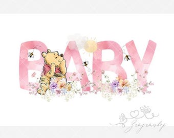 Coperta Mese Per Neonato Winnie Pooh Rosa | 119x101 Cm | Coperta Culla Con Grafico Crescita Per Foto Pietre Miliari