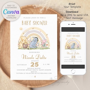 Winnie-the-pooh A Little Hunny is on the Way boy BABY SHOWER Invitation Pooh Tummy Baby Shower Invitations blue Leaves Gold Dust Baby Shower