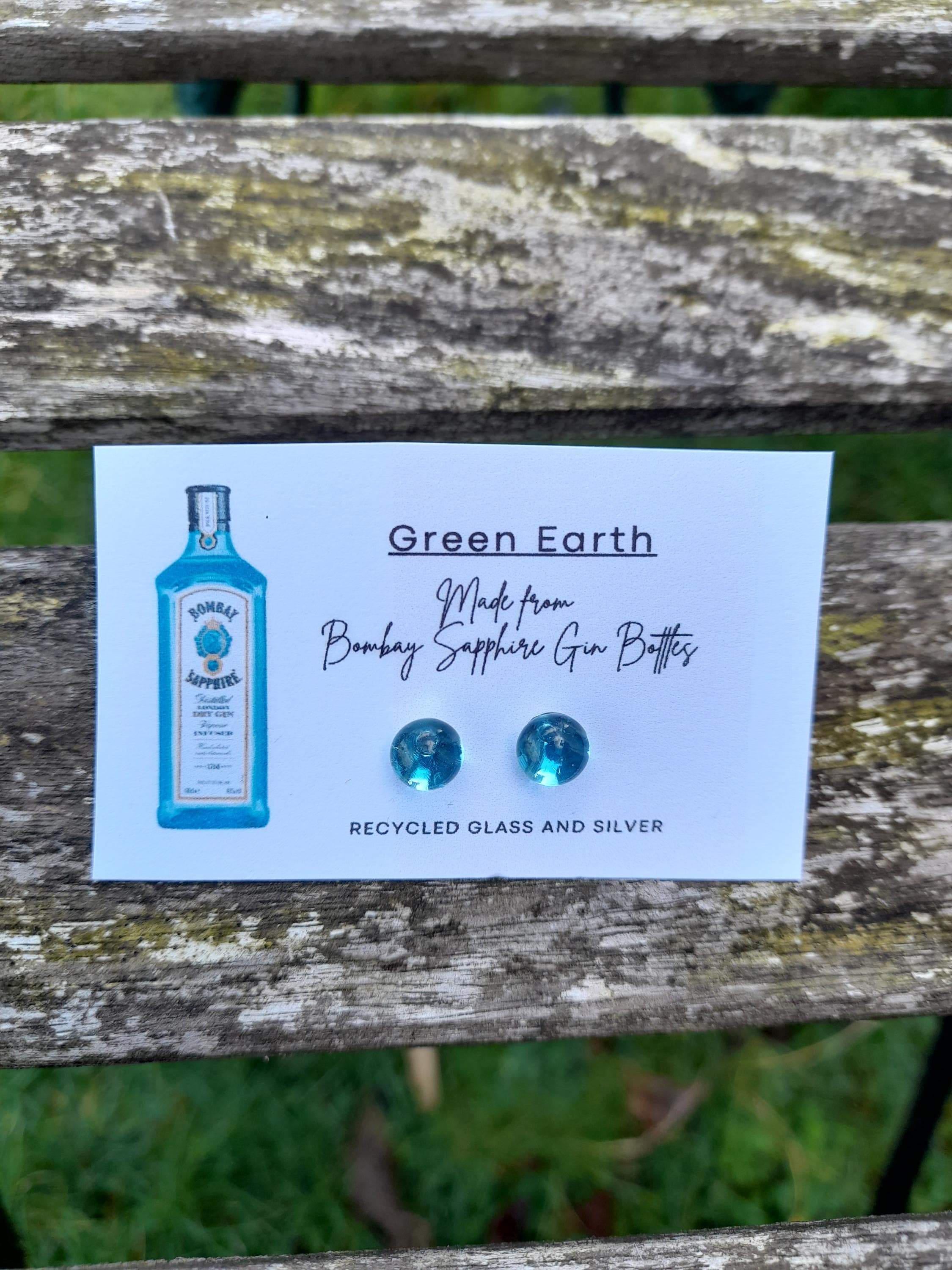 Recycled bombay sapphire gin bottle glass - Etsy 日本