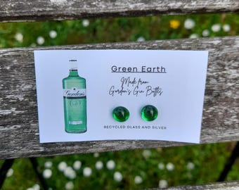 Herrliche Gin-Flasche aus recyceltem Glas.