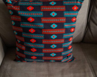 Cushion cover African wax print fabric 45 cm