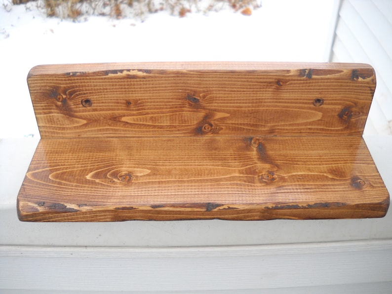 Rustic Handmade Wood Ledge Floating Wall Home Decor Shelf Etsy