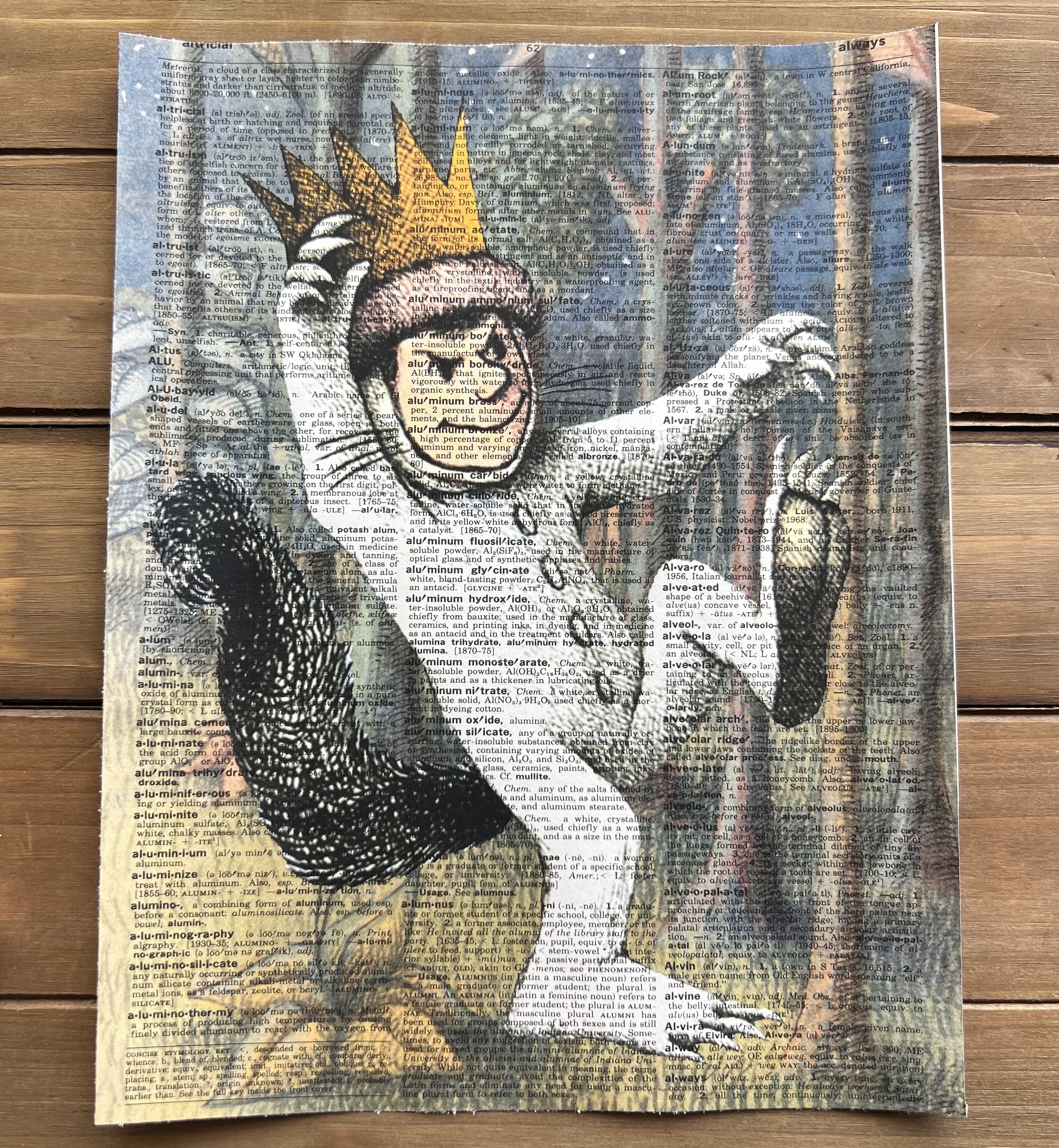 Where the Wild Things Are Max Print – Vintage Dictionary Art - Etsy