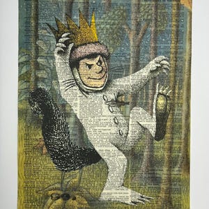 Where The Wild Things Are Max Print – Vintage Dictionary Art