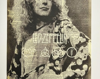 レッド・ツェッペリン: ジミー・ペイジ 24 x 36 インチ ロール