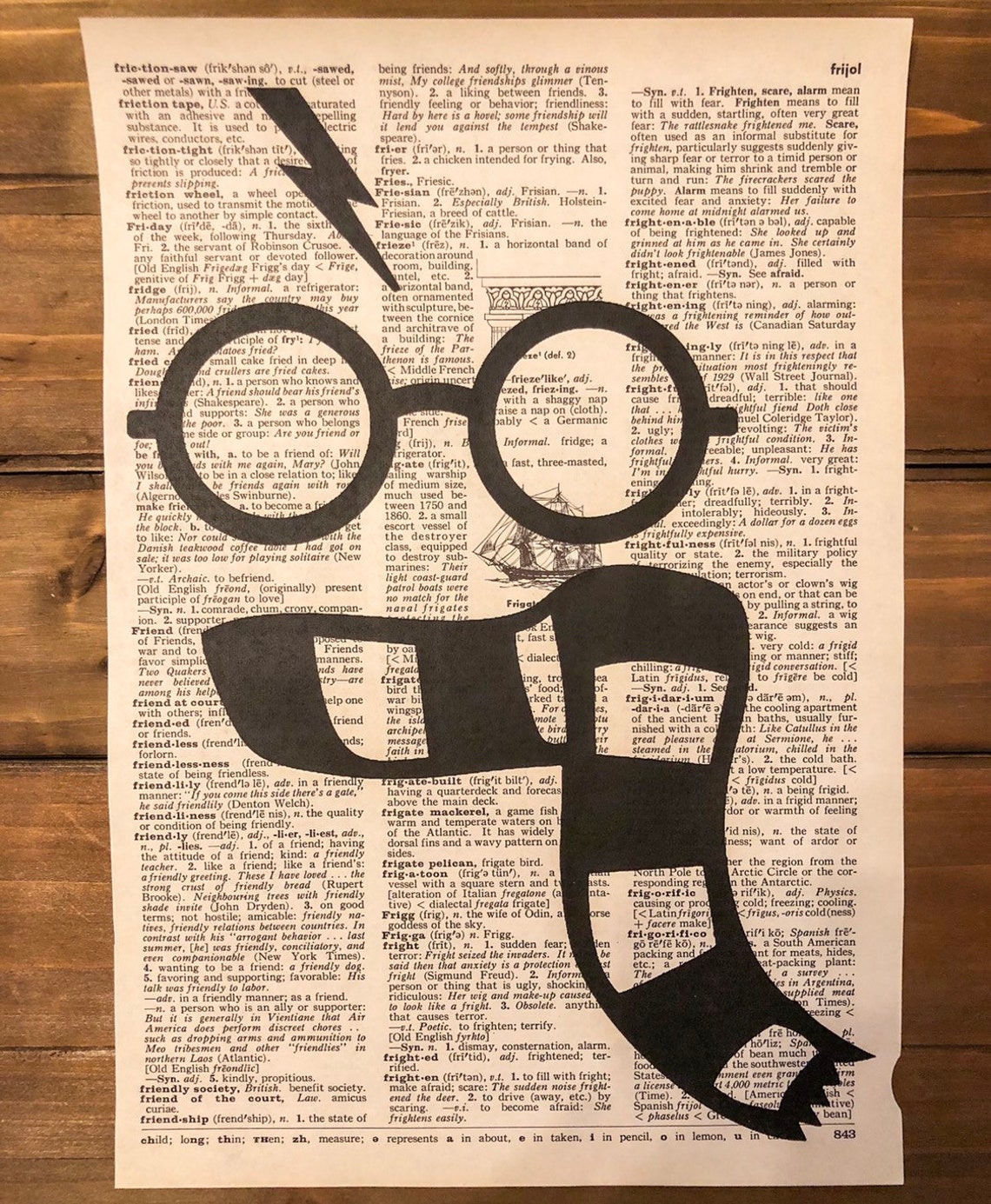 Harry Potter Glasses Scarf Scar Print Black or Maroon-print - Etsy UK
