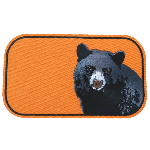 Black Bear | iron on patch | knee patch | ursus americanus | ranger gift | wildlife fan | stocking stuffer