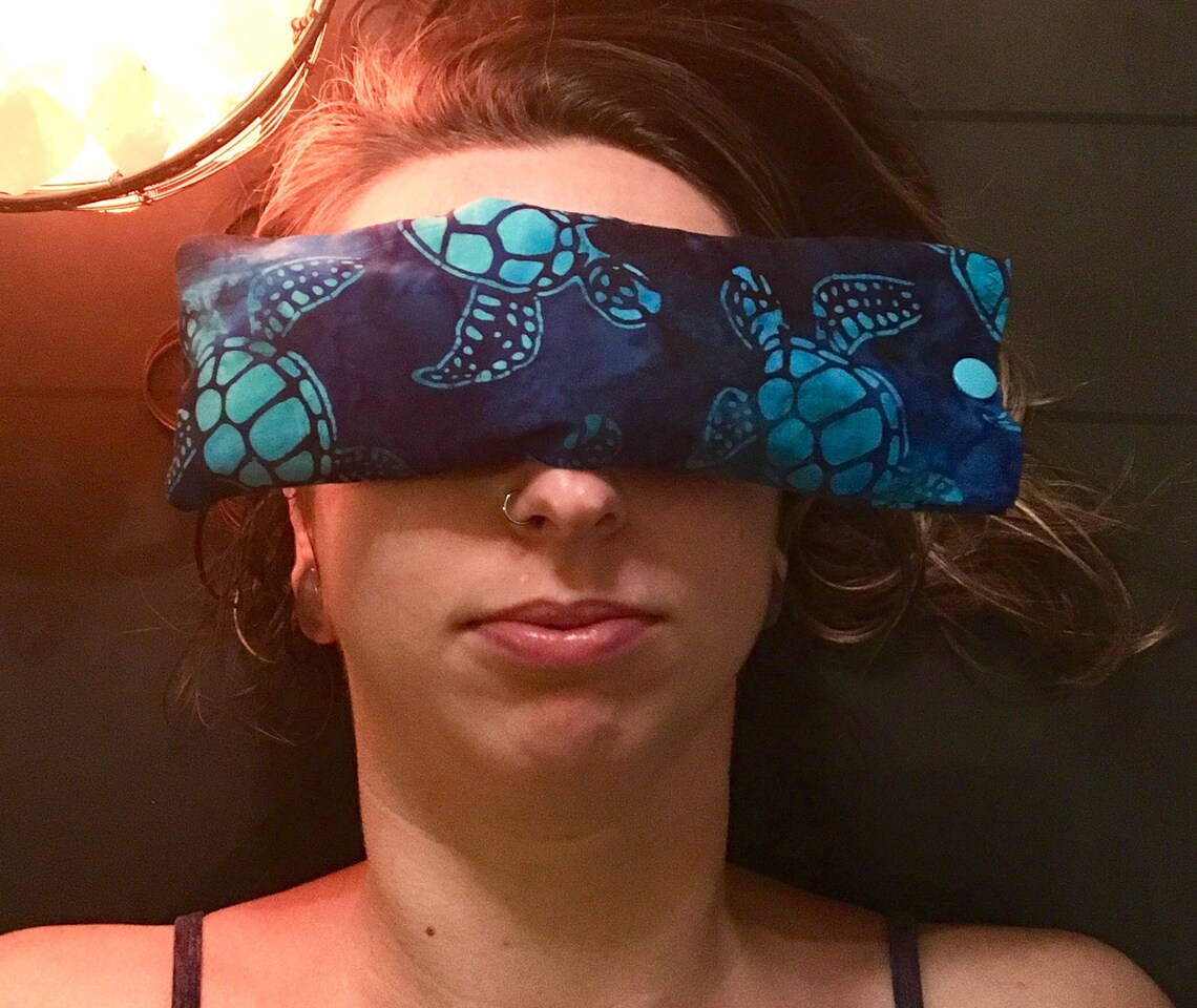 Microwavable Eye Therapy Bag Eye Pillow Removable Cover Etsy