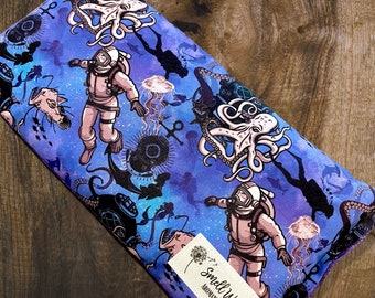 Deep Sea Diver, Mermaid, Warm/Cold Therapy Bag, Microwavable, Heating Pad, Aromatherapy, Pain Management, Cold Bag, Flax & Rice Filling