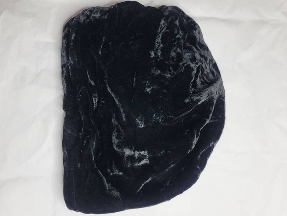 Black Velvet Flapper Hat - image 8