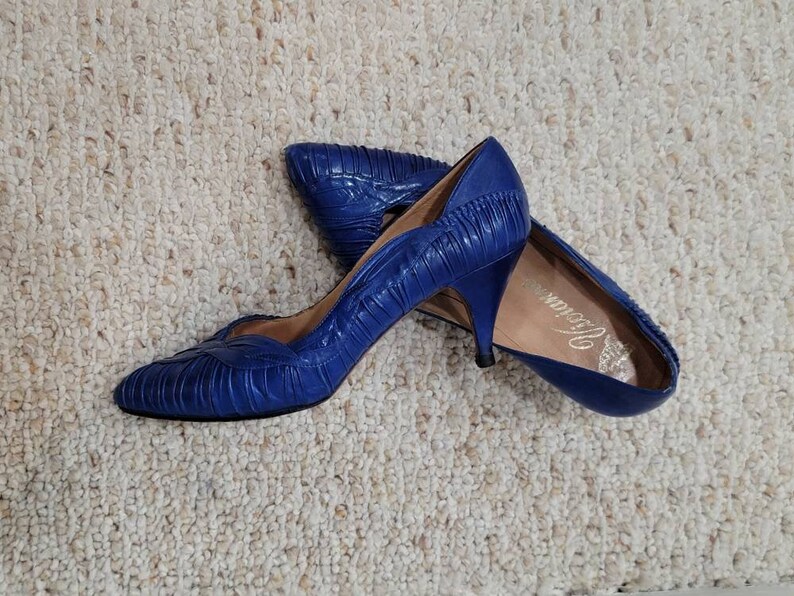 80s Electric Blue Pumps Etsy