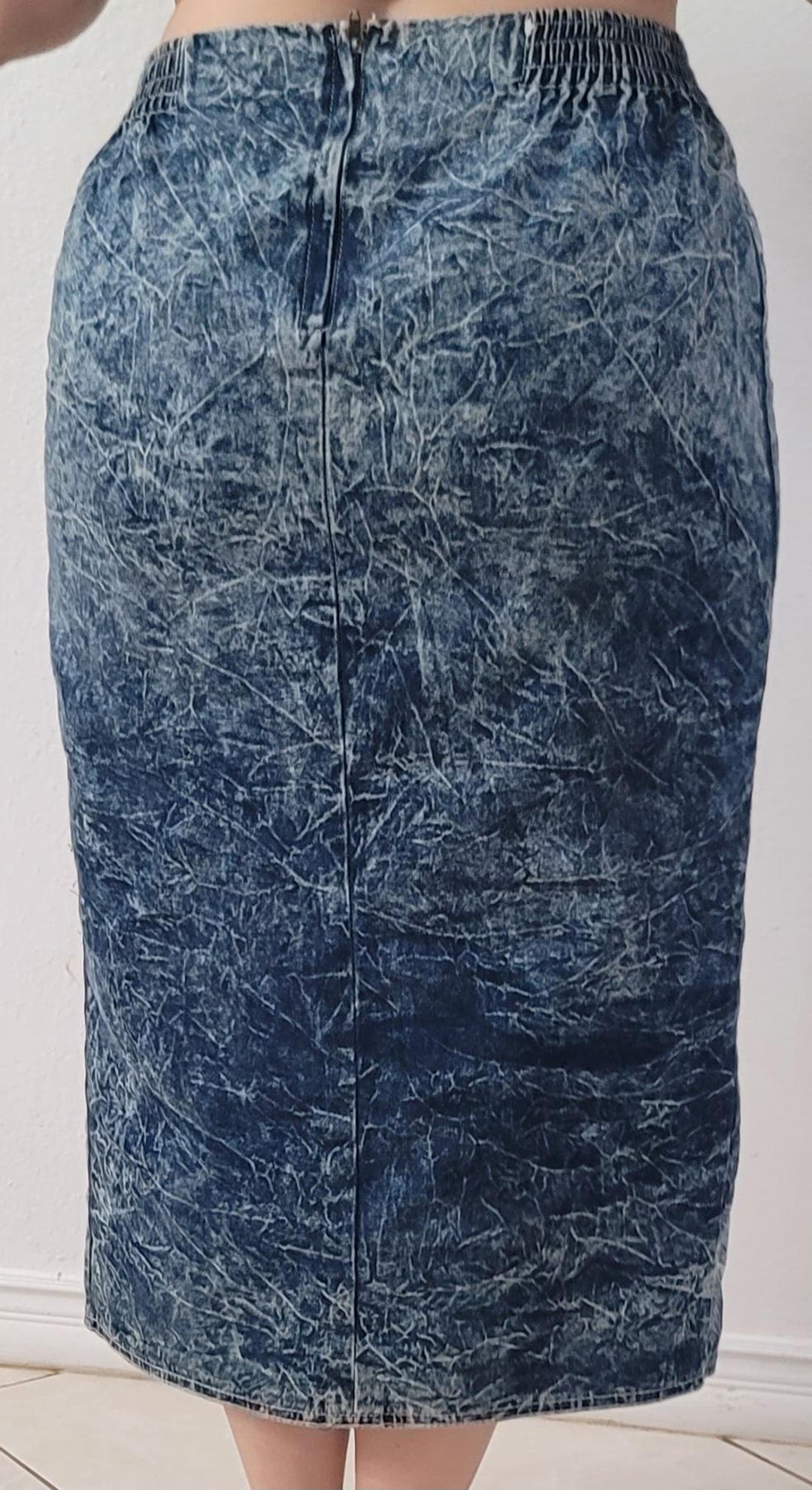Vintage 80s Acid Wash Skirt