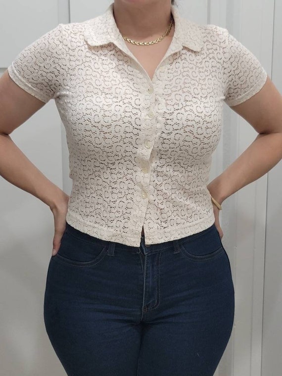 Real Vintage Lace Top - image 6