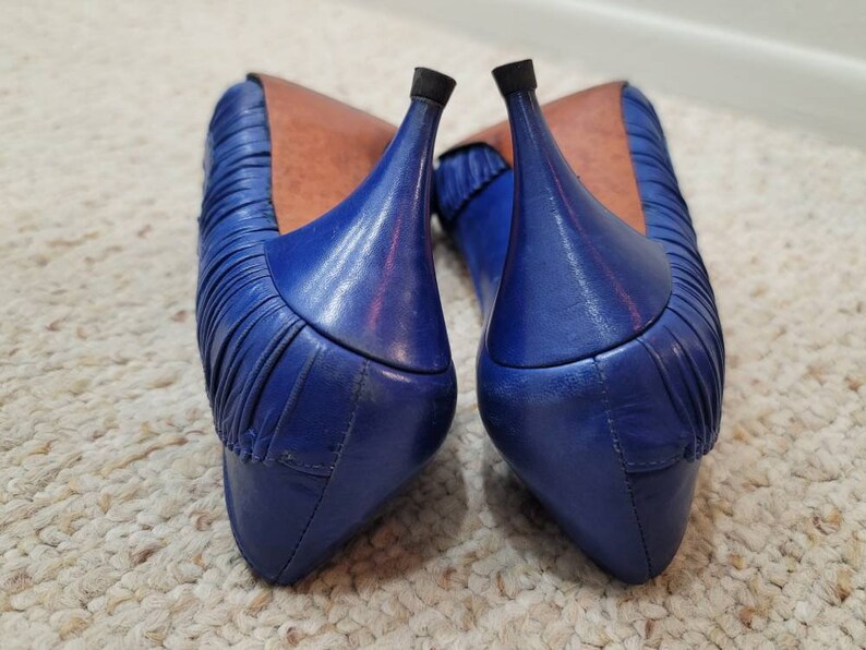 80s Electric Blue Pumps Etsy