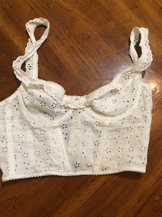 White bustier
