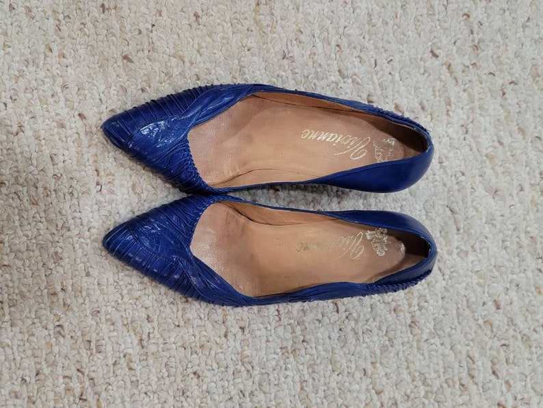 80s Electric Blue Pumps Etsy