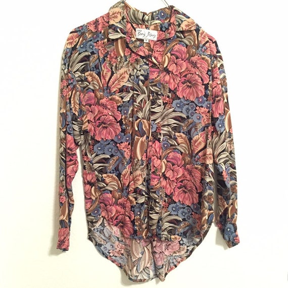 Button up floral top