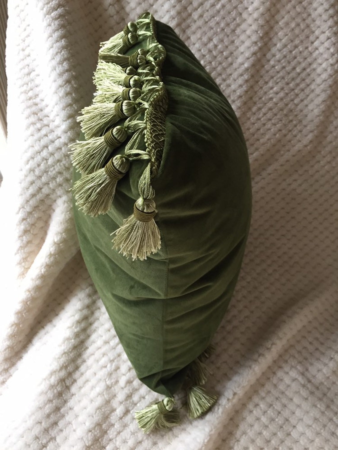 Pillow with tassels Etsy