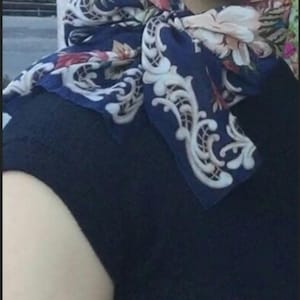 Sjaal met bloemenprint