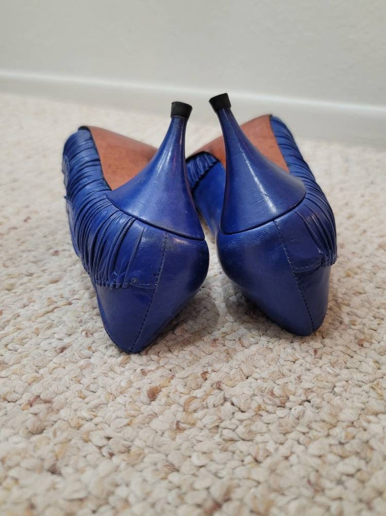 80s Electric Blue Pumps Etsy