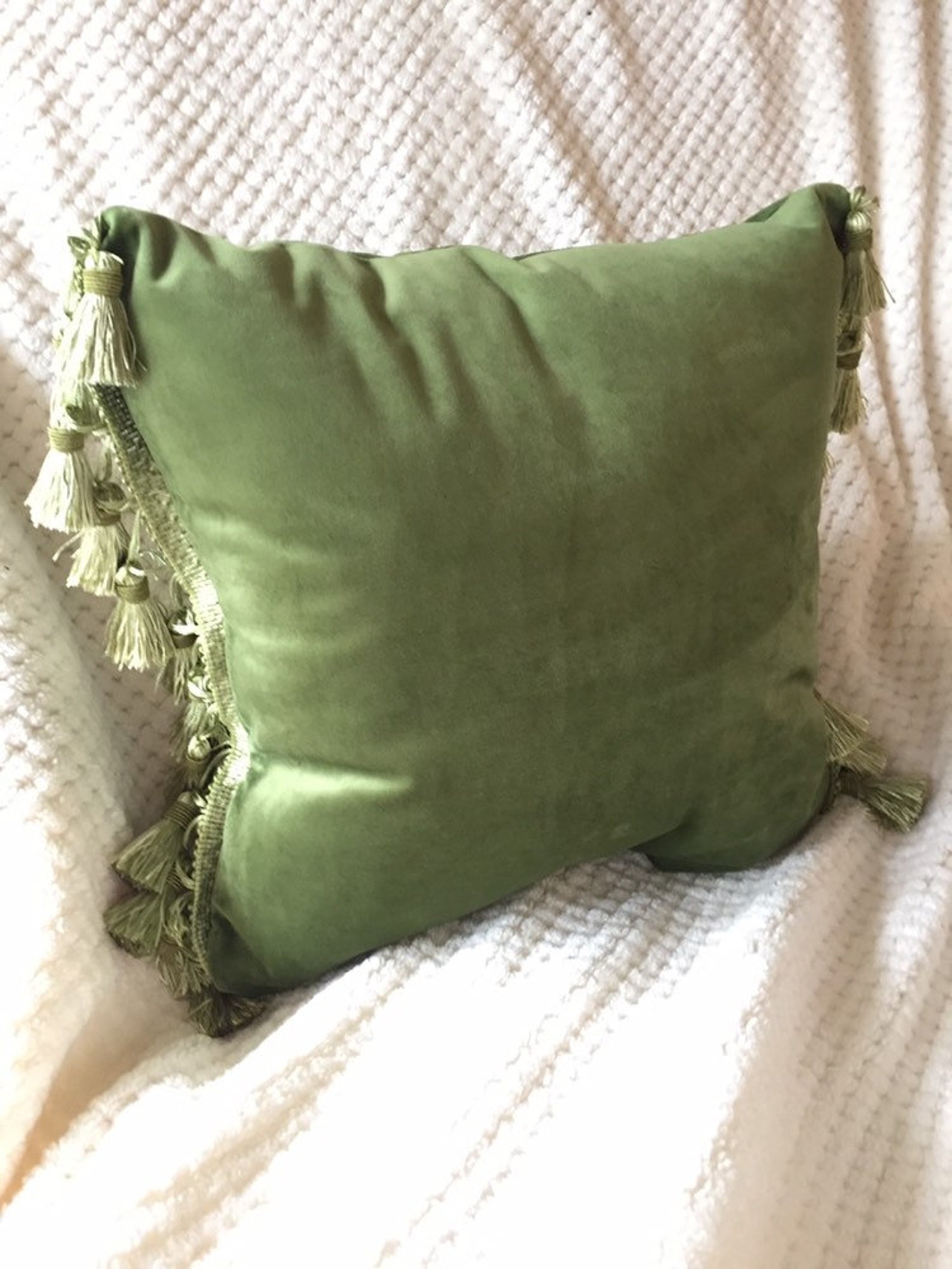 Pillow with tassels Etsy