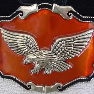 1980&#39;s  Metal Belt Buckle, 3-D Eagle Motif Unisex New Old Stock
