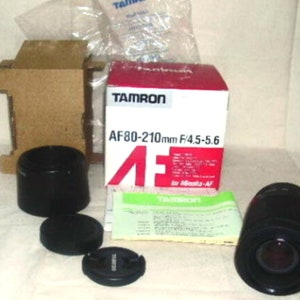 TAMRON AF 80-210 mm f4.5-5.6 Lens, for Minolta-AF New Old Stock #black
