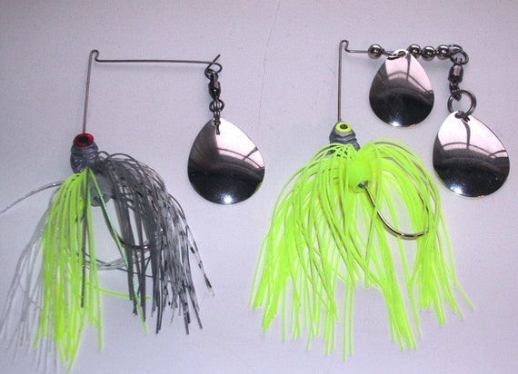 6 Hand Tied 1/4 Oz Spinnerbait, Bass & Freshwater Game Fish Lot A