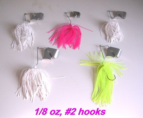 5 Hand Tied 1/8 Oz. Top Water Buzz Bait, Bass, Pike, Muskie Lot 19 -  UK