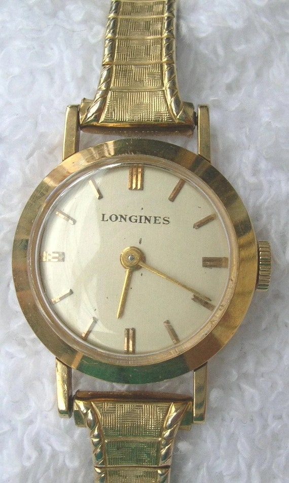 Longines Ladies 10k Gold Filled Case & Band, Mech… - image 3