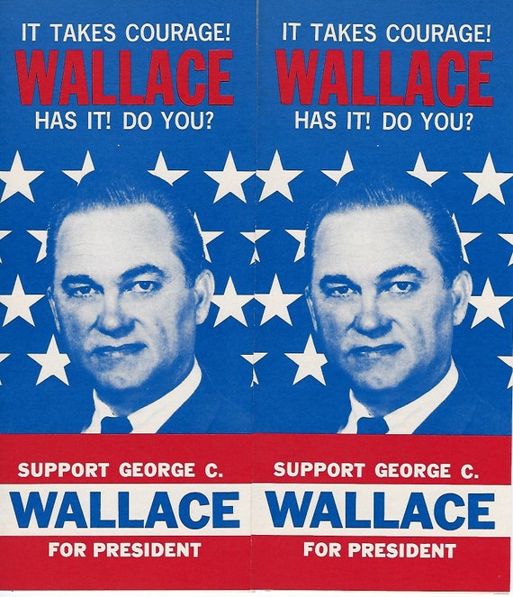 6 Original 1968 WALLACE for President Campaign Etsy