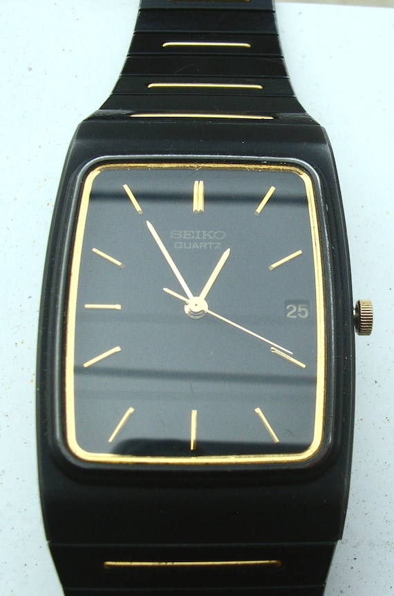 Vintage Men's SEIKO Quartz Date & Time Watch, Work