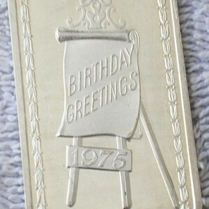 1975 Happy Birthday Silver Ingot / Art Bar Madison Mint .999 Fine Silver  31.7 grams