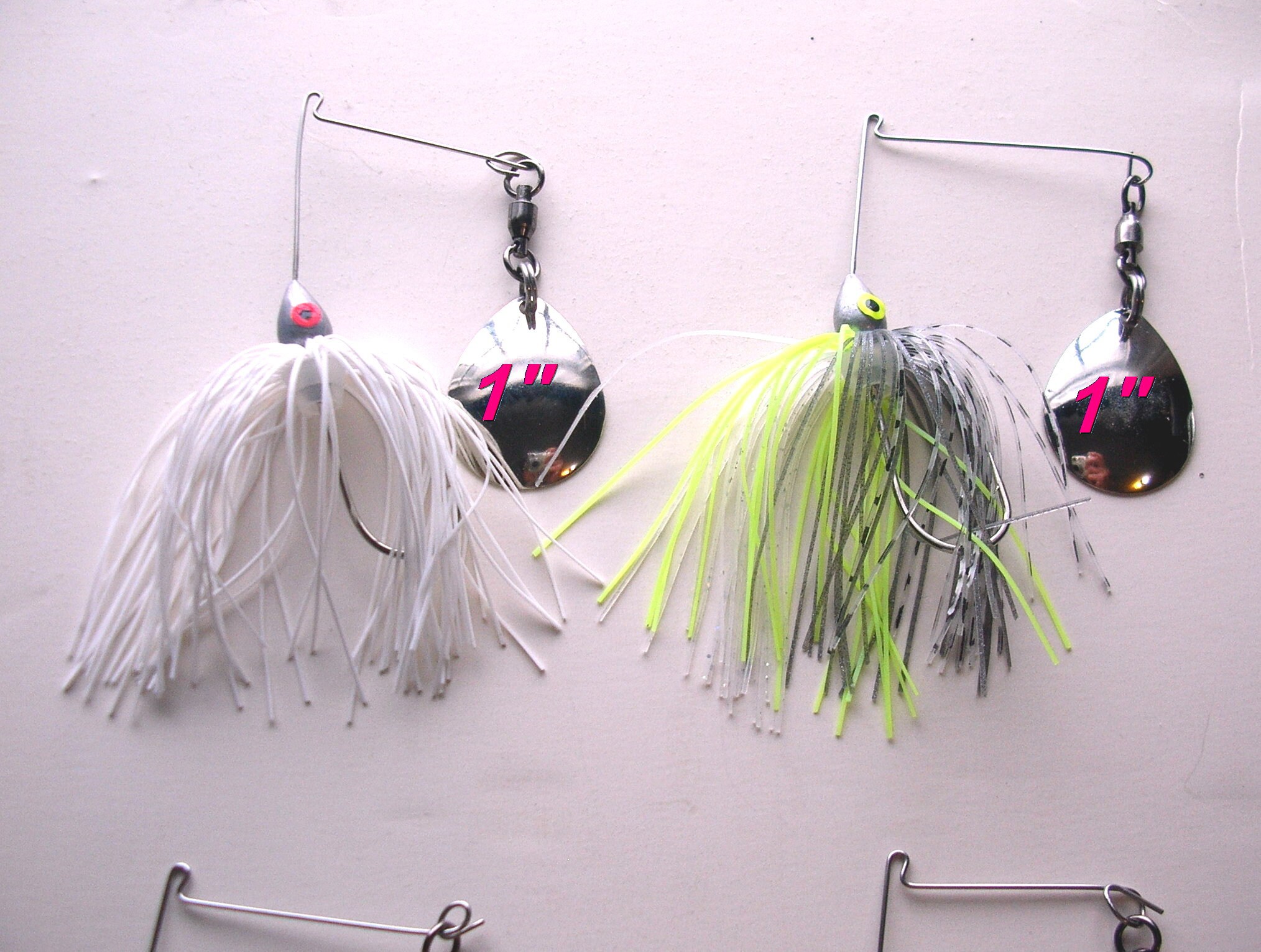 6 Hand Tied 1/4 Oz Spinnerbait, Bass & Freshwater Game Fish Lot A