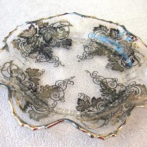 Depression Era,Silver City Flanders  Sterling Over Crystal  Condiment Dish, EXCELLENT