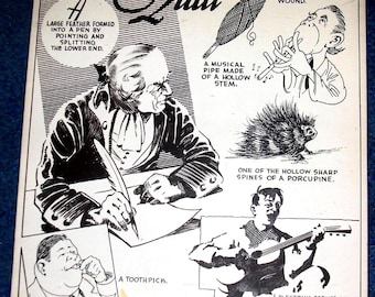 Illustrazione originale di un giornale degli anni '20 realizzata da Victor Erwin di Davenport, Iowa.