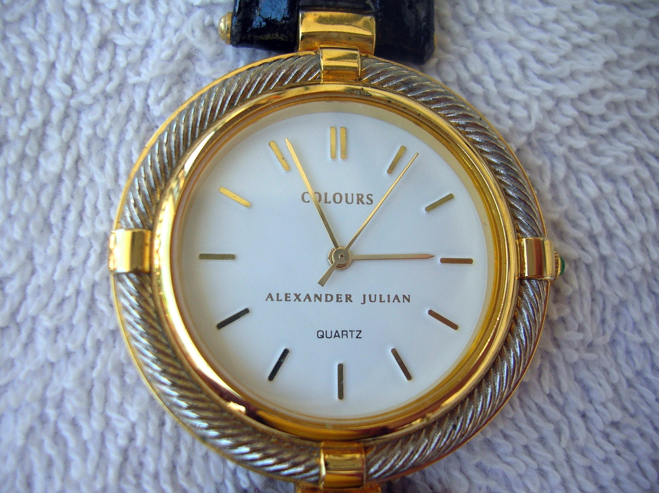 Vintage Alexander Julian Colours Quarts Watch, Working New 