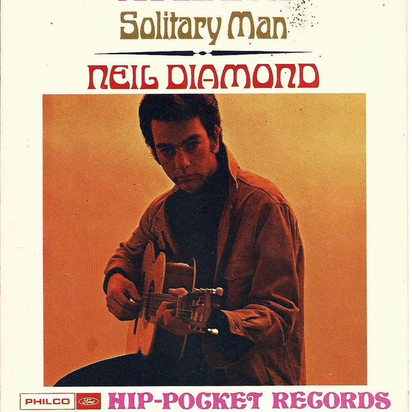 Vintage 1968 NEIL DIAMOND Hip Pocket Record 4" SEALED You Got To Me/Solitary Man