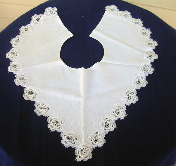 Lot of 2 Vintage 1930's Lace Collars, 1/w snap cl… - image 5