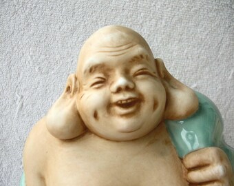 Grande scultura vintage di Andrea di Sadek, holding giapponese Fan
