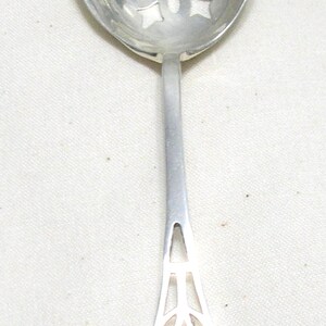 1920 Sterling Baker Manchester, Pierced Bonbon Spoon, Art Nouveau