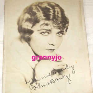 Original 1925 PHOTO of Silent Film Actress & Flapper, Vilma Banky
