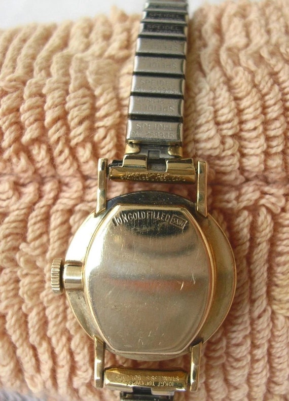 Longines Ladies 10k Gold Filled Case & Band, Mech… - image 8